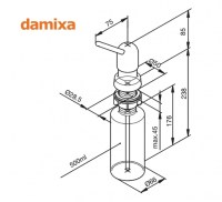 DISPENSADOR JABON LIQUIDO DAMIXA